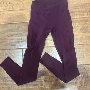 Lululemon Purple Leggings With Pockets